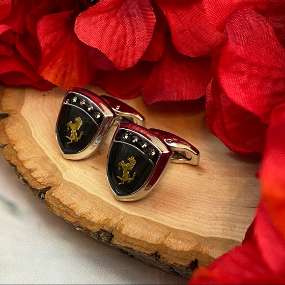 Stallion Horse Ferrari Inspired Cufflinks - Picture 7 of 15